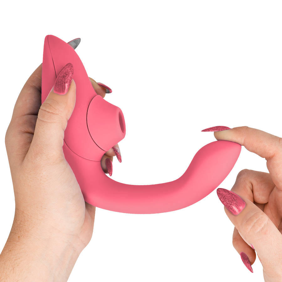 Womanizer Blend Rabbit Vibrator i färgen Vibrant Rose