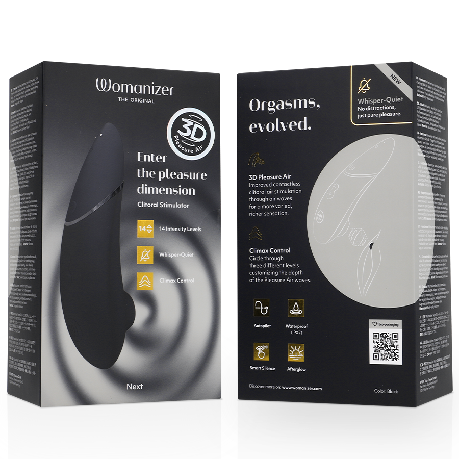 Womanizer Next klitoral stimulator i svart