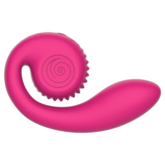 SNAIL VIBE GIZI LITE dual G-punkts och klitoral vibrator i rosa