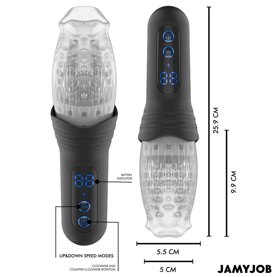 JAMYJOB BLOW-R masturbator med rörelse och rotation