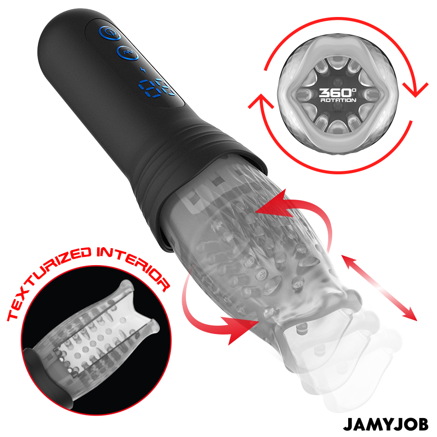 JAMYJOB BLOW-R masturbator med rörelse och rotation