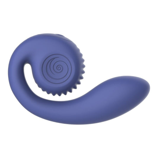 SNAIL VIBE - GIZI LITE DUBBEL G-PUNKTS- OCH KLITORALVIBRATOR MED LILA LILLA VIBRATORER