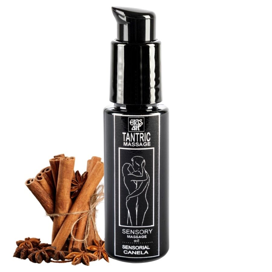 Naturlig tantrisk massageolja med kaneldoft 30 ml