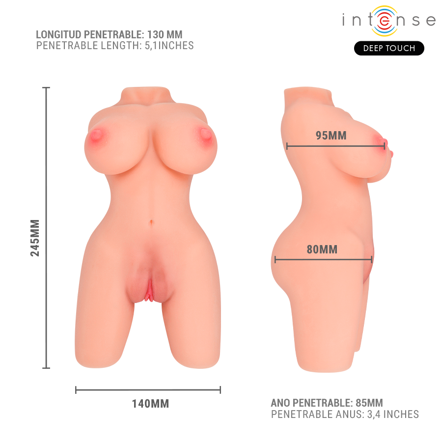Jesse Torso Double Vagina & Anus Masturbator