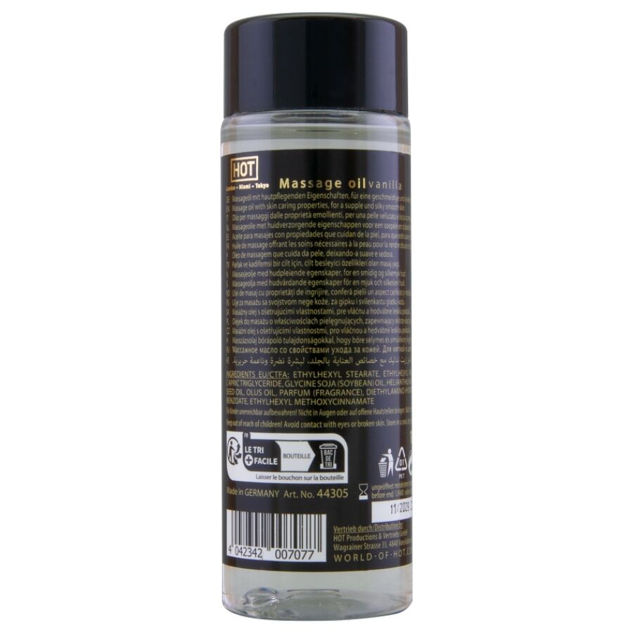HOT massageolja med vaniljdoft 100 ml