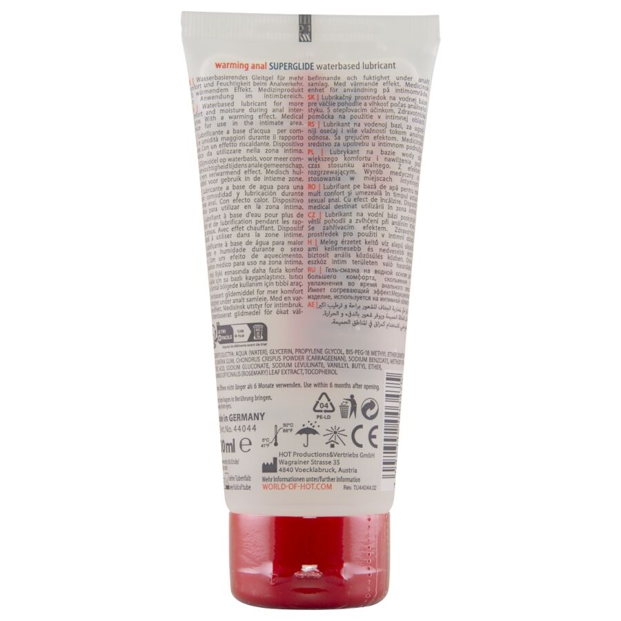 HOT Anal Superglide värmande glidmedel 100 ml