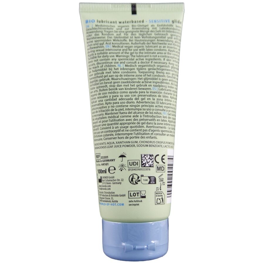 HOT BIO LUBRICANT WATERBASED SENSITIV 100 ML