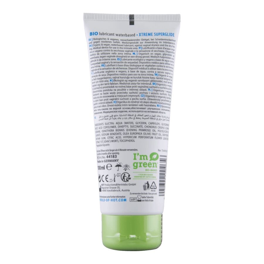 HOT BIO LUBRICANT VATTENBASERAD SUPERGLIDE 100 ML