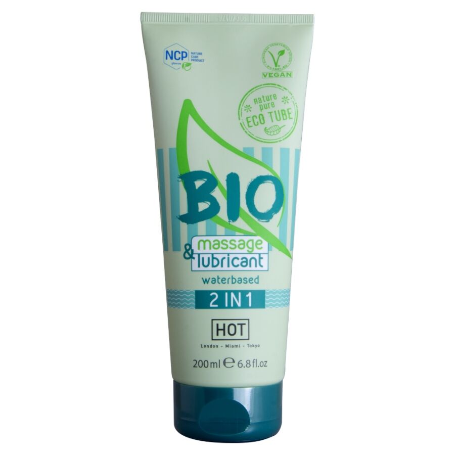 HOT Bio Massage och Glidmedel Vattenbaserat 200 ml