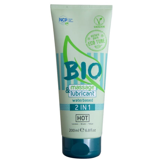 HOT Bio Massage och Glidmedel Vattenbaserat 200 ml