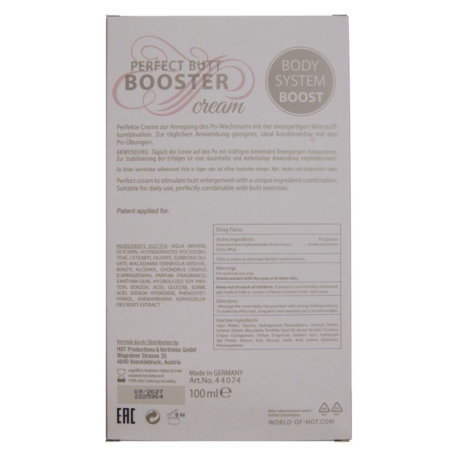 HOT XXL Booty Booster Cream 100 ml
