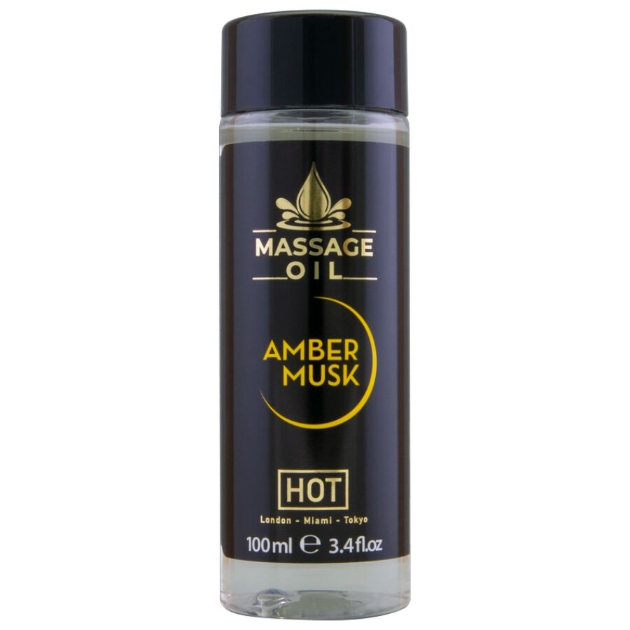 HOT Massageolja Amber & Musk 100 ml