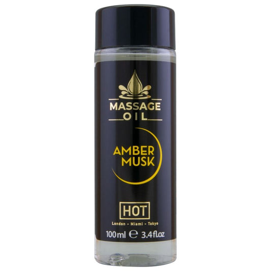 HOT Massageolja Amber & Musk 100 ml