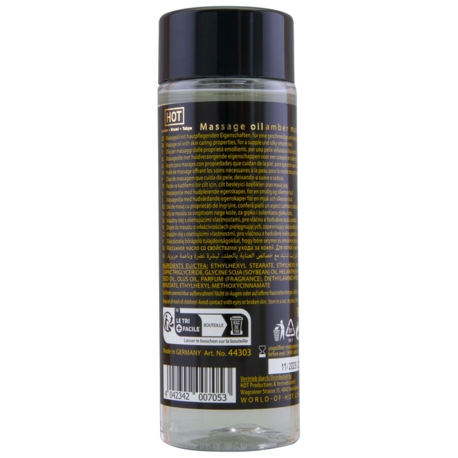 HOT Massageolja Amber & Musk 100 ml