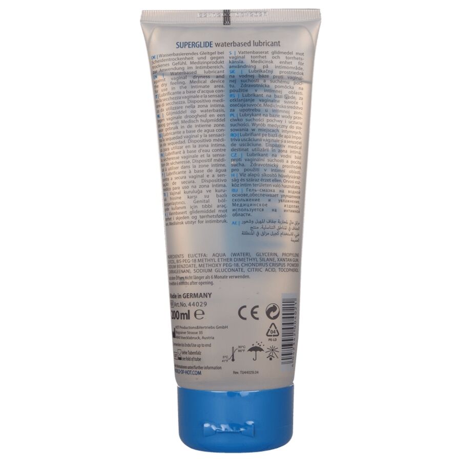HOT Superglide vattenbaserat glidmedel 200 ml