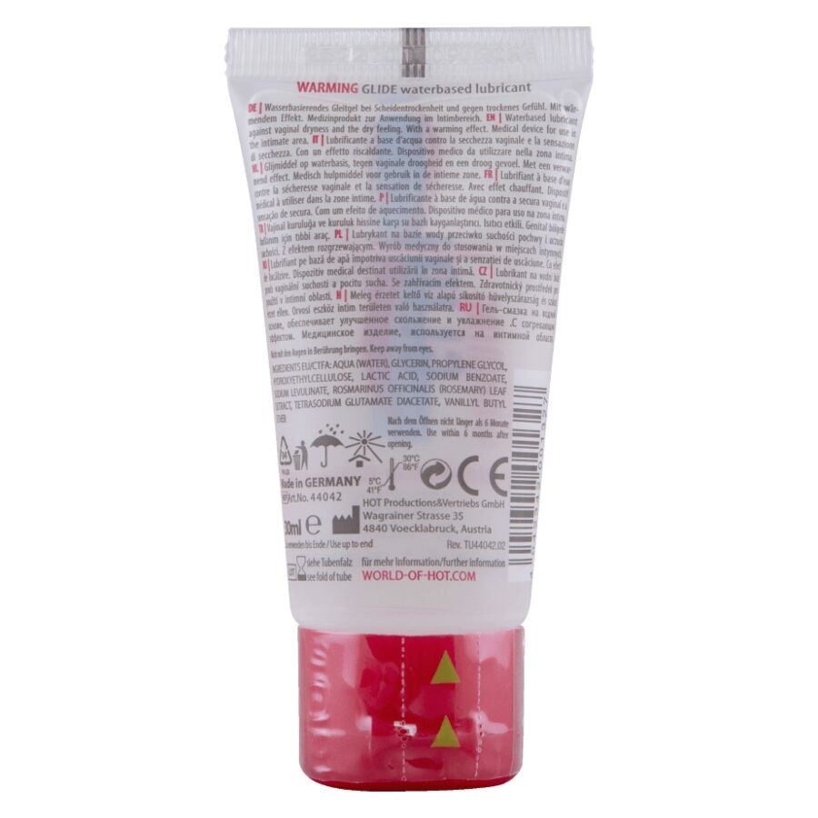 HOT Värmande Glidvätska Vattenbaserad Lubrikant 30 ml