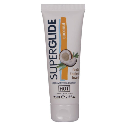 HOT SUPERGLIDE ätbart glidmedel kokos 75 ml