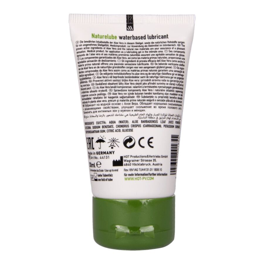HOT Nature Lube vattenbaserat glidmedel med Aloe Vera 30 ml