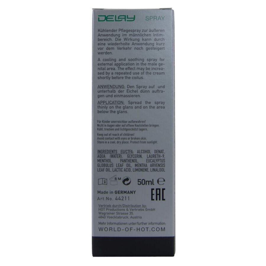 HOT DELAY SPRAY 50 ML för män