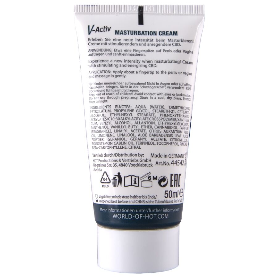 HOT masturbationskräm med CBD unisex 100ml