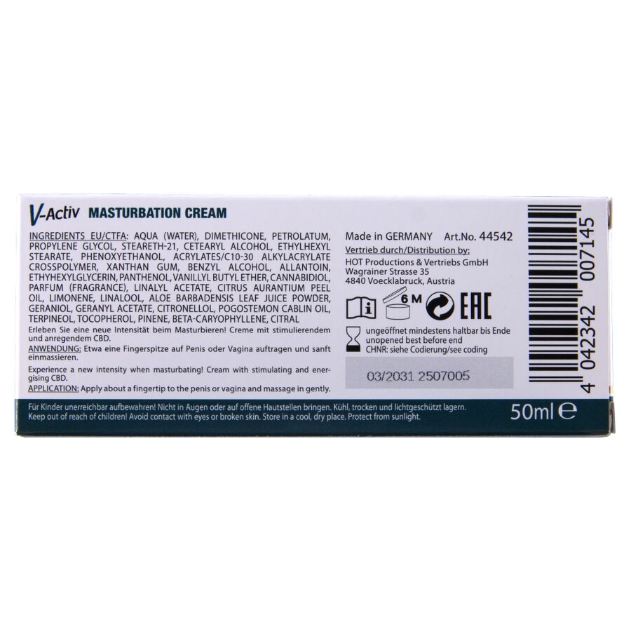 HOT masturbationskräm med CBD unisex 100ml