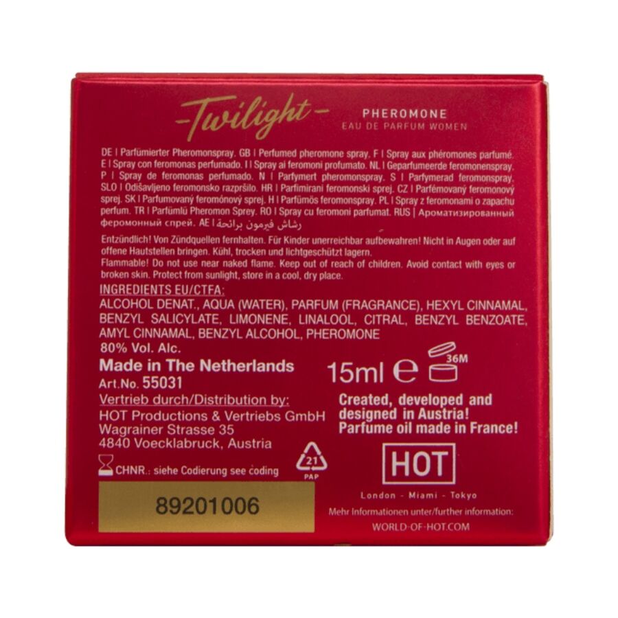 HOT Twilight feromonparfym för kvinnor 15 ml