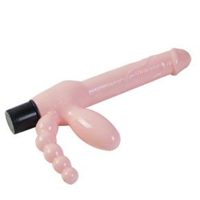 BAILE - TPR Selekta utan remmar med vibration och anal stimulering 25,4 cm