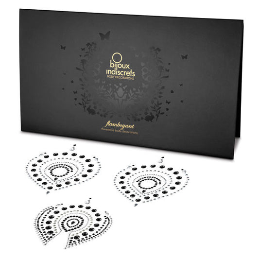 Bijoux Indiscrets Flamboyant Black & Silver intim smycken