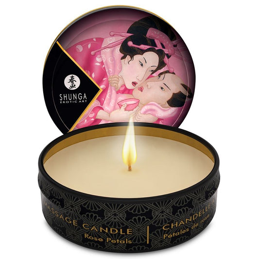 SHUNGA - MINI CARESS BY CANDLELIGHT MASSAGEKANDLER 24 ENHETER