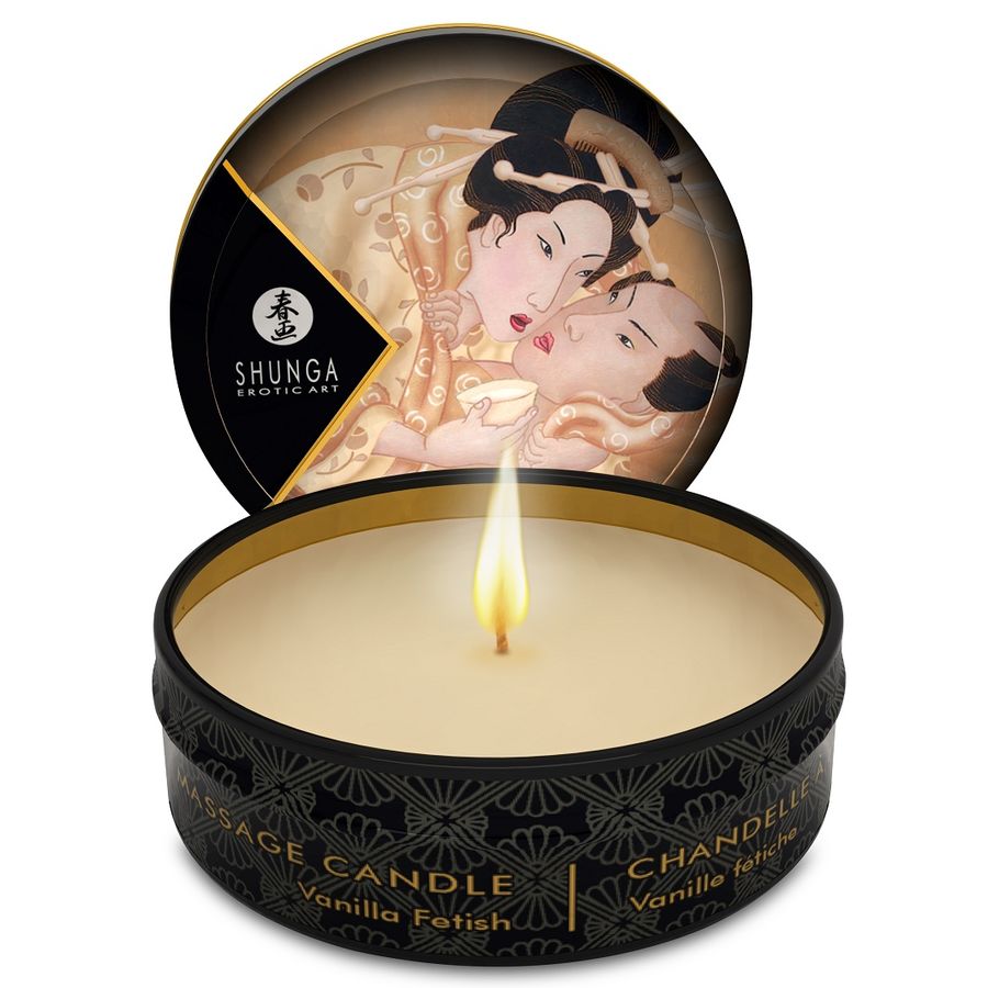 SHUNGA - MINI CARESS BY CANDLELIGHT MASSAGEKANDLER 24 ENHETER