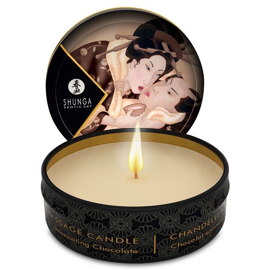 SHUNGA - MINI CARESS BY CANDLELIGHT MASSAGEKANDLER 24 ENHETER