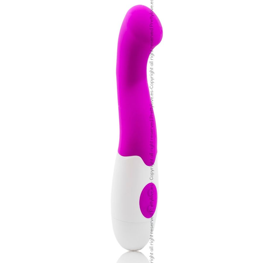 Elegant Charles vibrator i lila och vitt
