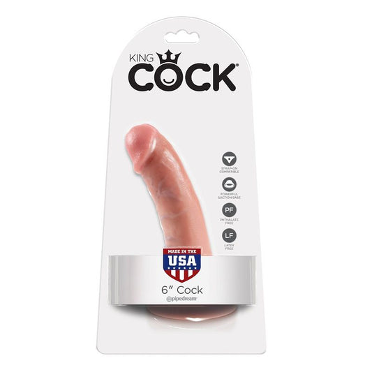 KING COCK 6 Dildo i Flesh 15.2 cm