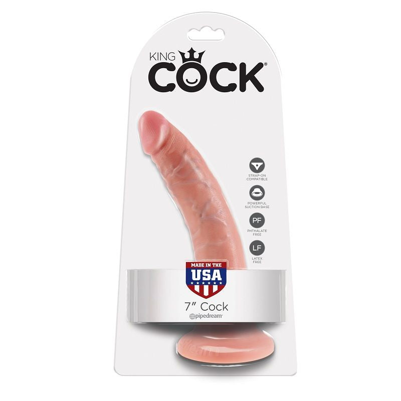 KING COCK 7 DILDO FLESH 17.8 CM