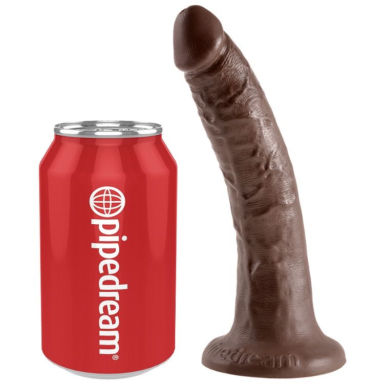 KING COCK 7 Dildo Choklad 17,8 cm