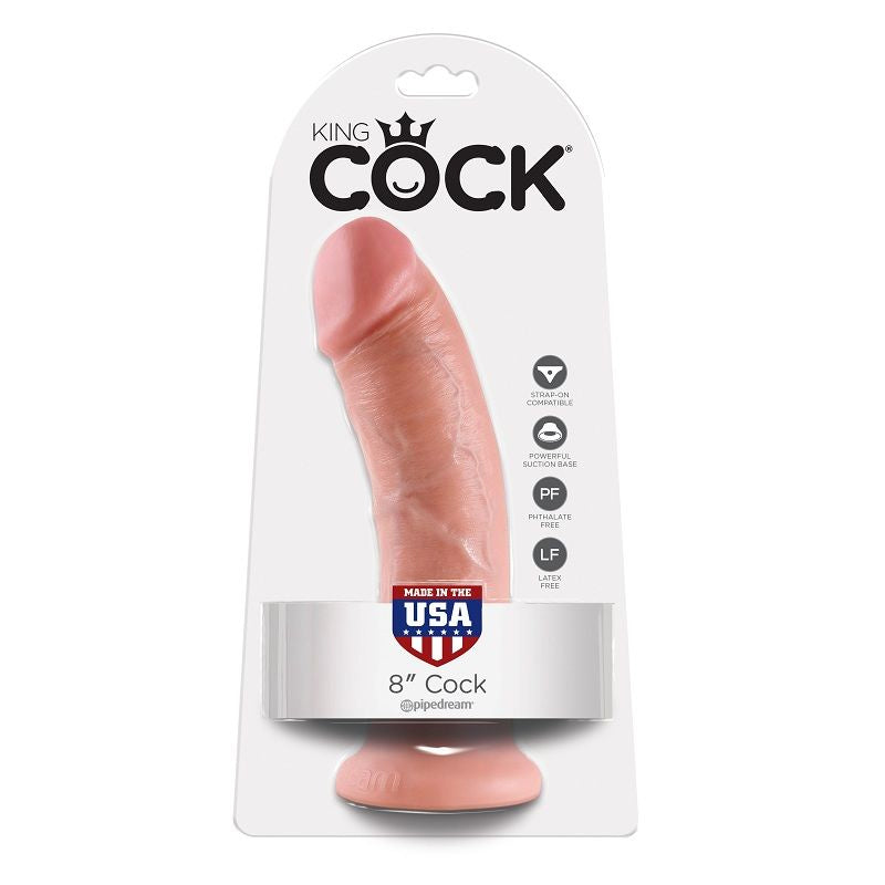 KING COCK 8 Dildo i Flesh, 20.3 cm