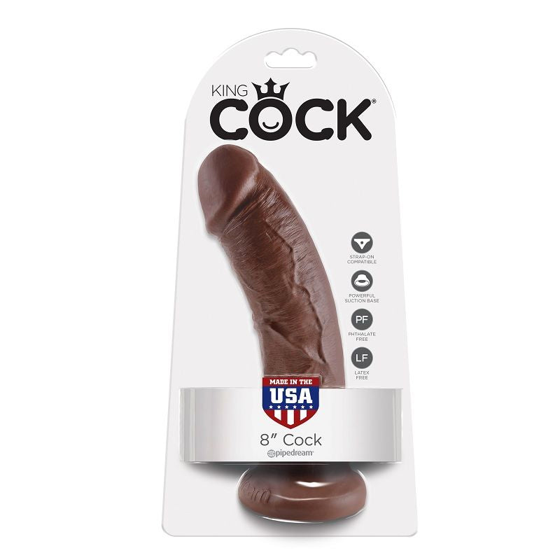 KING COCK 8 dildo brun 20.3 cm