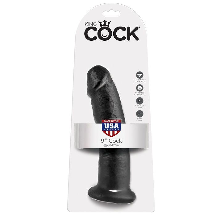 KING COCK 9 DILDO BLACK 22.9 CM