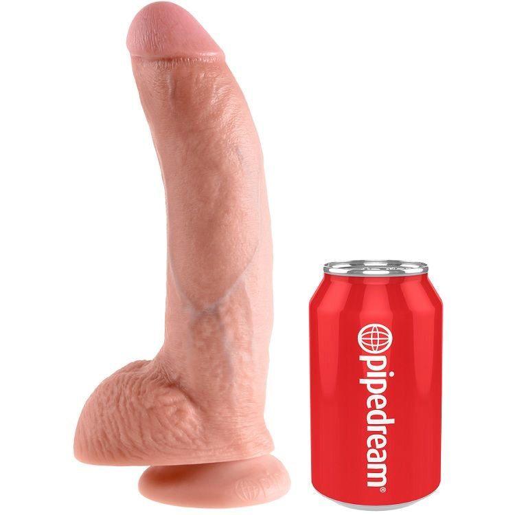 KING COCK - 9 DILDO FLESH MED BOLLAR 22,9 CM