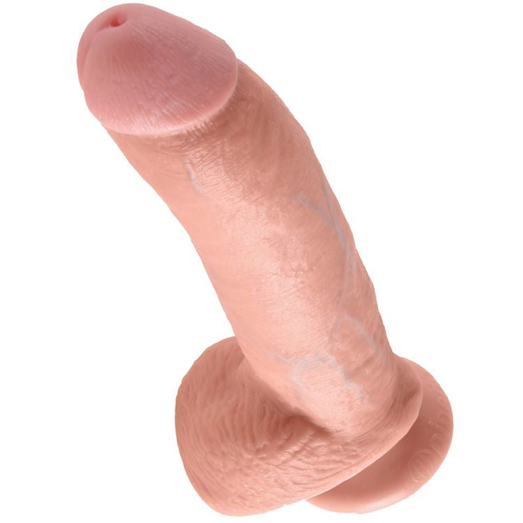 KING COCK - 9 DILDO FLESH MED BOLLAR 22,9 CM