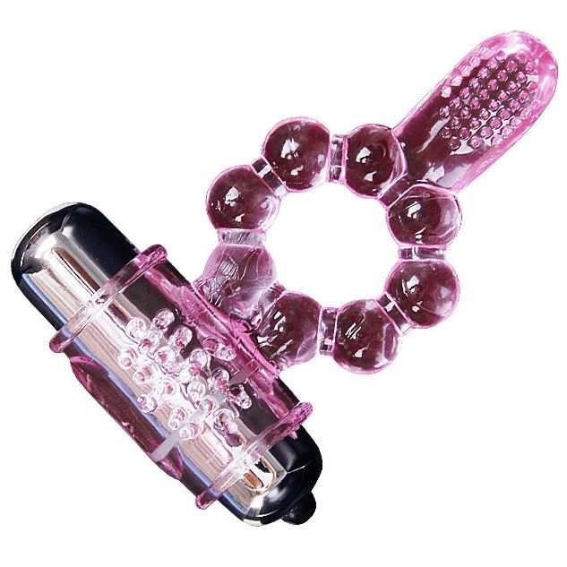 BAILE silikonring med rosa vibrationer och 10 rytmer