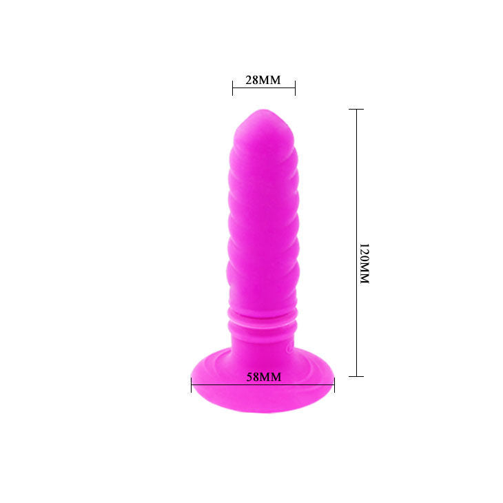 Pretty Love Butplug Analtwist II med sugkopp och vibrator