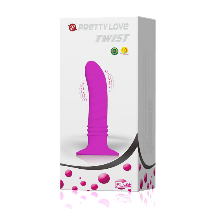 Pretty Love Butplug Analtwist II med sugkopp och vibrator