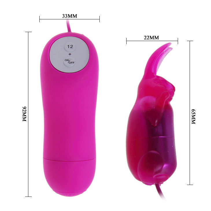 BAILE Cute Secret Bunny Vibrator med 12 hastigheter