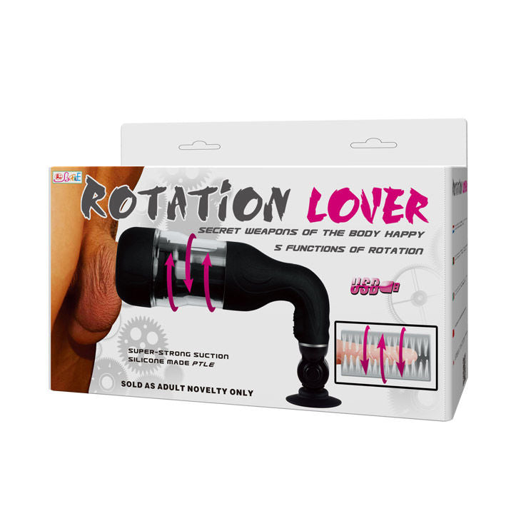 Automatisk masturbator med rotation och stöd