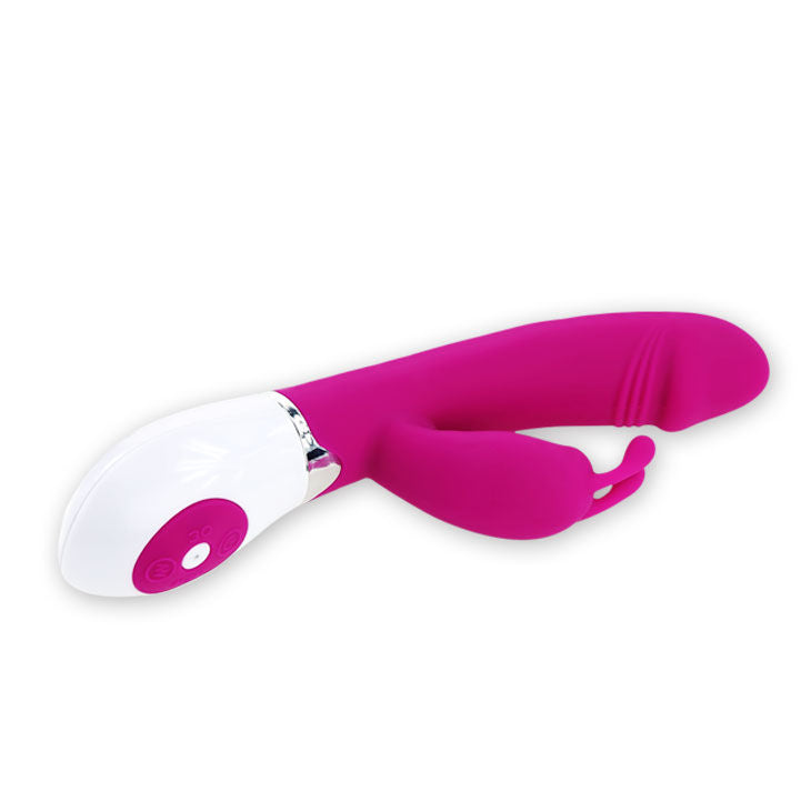 Pretty Love Flirtation vibrator med rabbit gene i lila och vitt