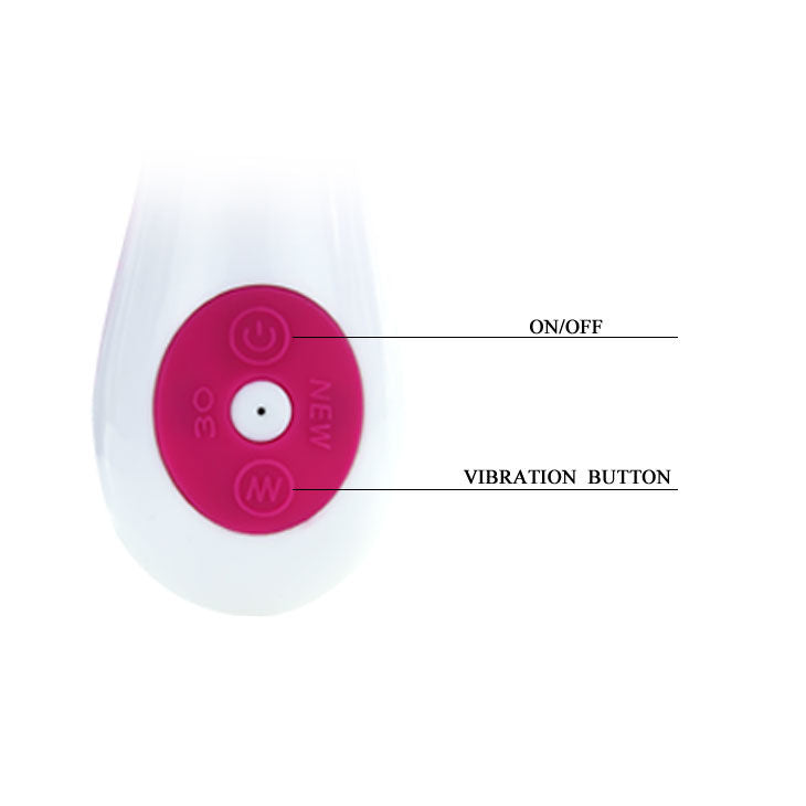 Pretty Love Flirtation vibrator med rabbit gene i lila och vitt