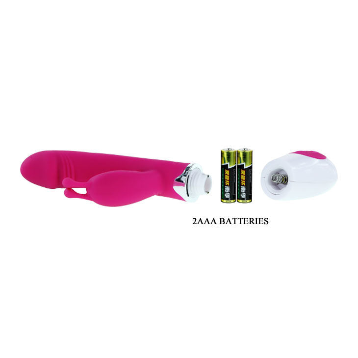 Pretty Love Flirtation vibrator med rabbit gene i lila och vitt