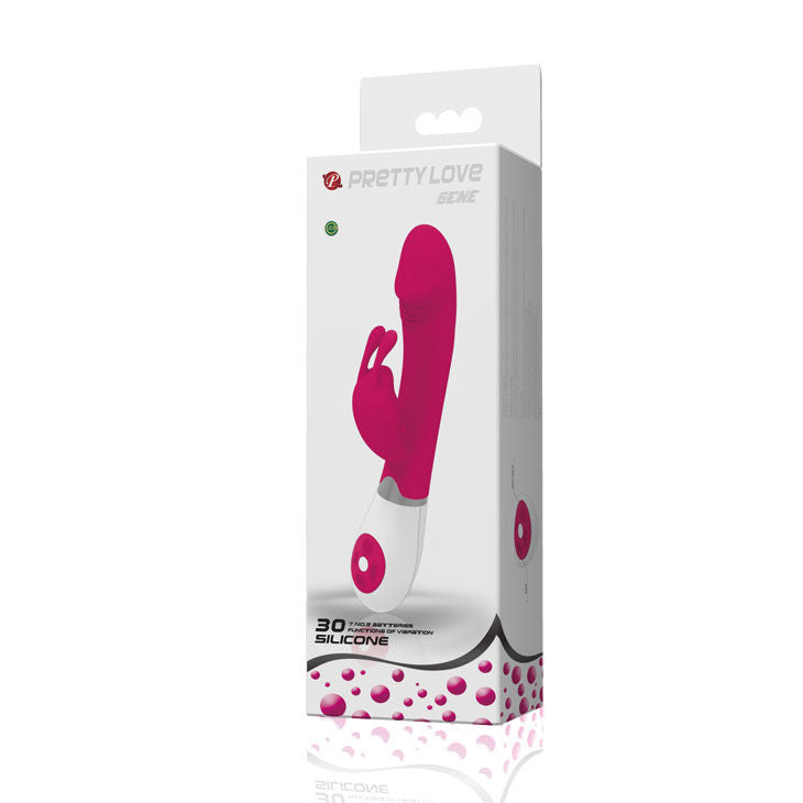 Pretty Love Flirtation vibrator med rabbit gene i lila och vitt