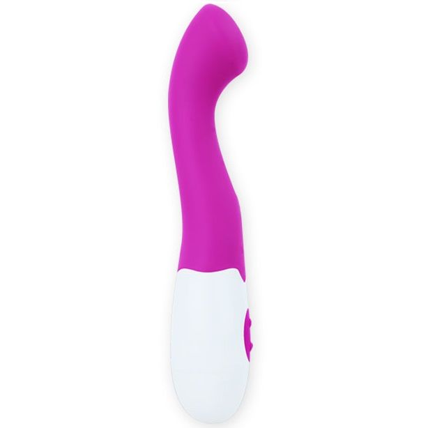 Elegant Charles vibrator i lila och vitt